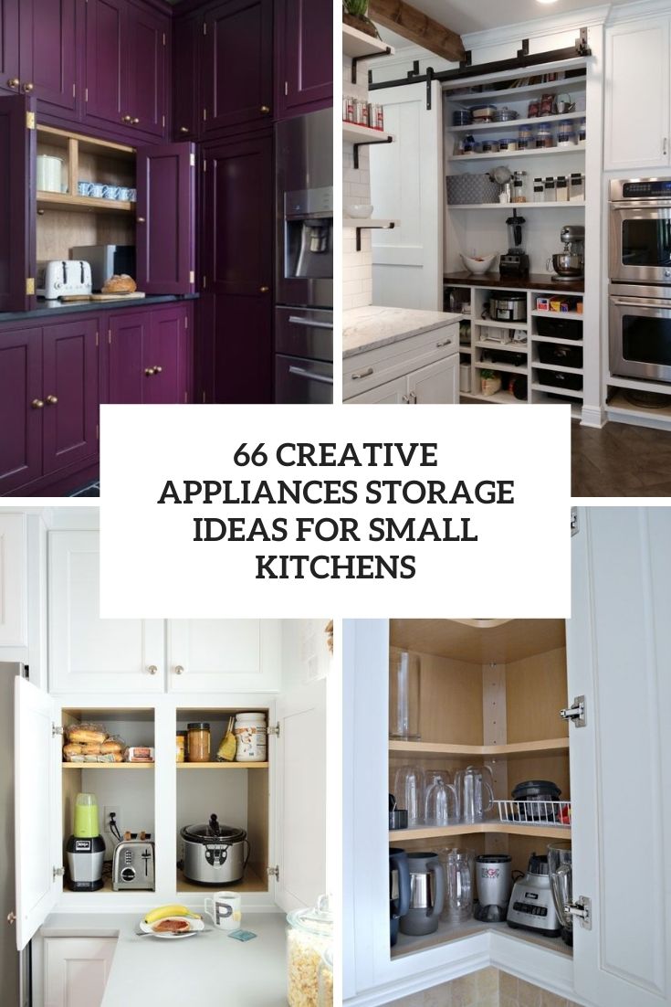 Fall In Love With Small Kitchen Appliance Storage Ideas - Small Kitchen  Guides  Small kitchen appliance storage, Kitchen appliance storage,  Kitchen remodel small