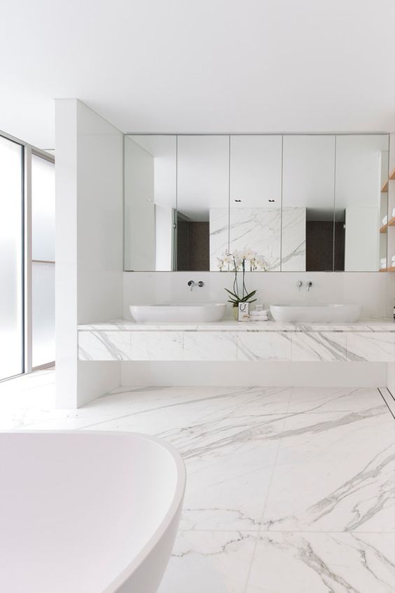 70 Stylish Minimalist Bathroom Décor Ideas - DigsDigs