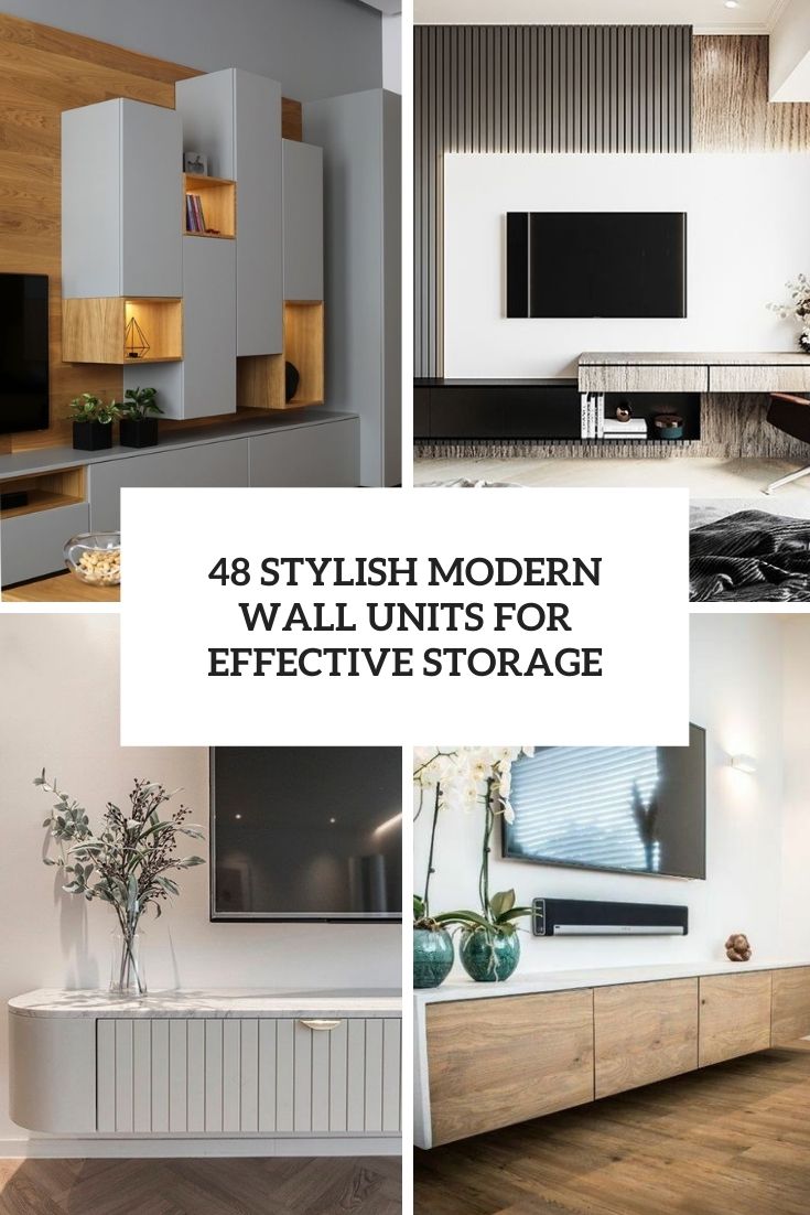 48 Stylish Modern Wall Units For Effective Storage - DigsDigs