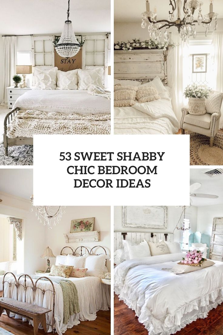 cabine Bedankt papier 53 Sweet Shabby Chic Bedroom Décor Ideas - DigsDigs