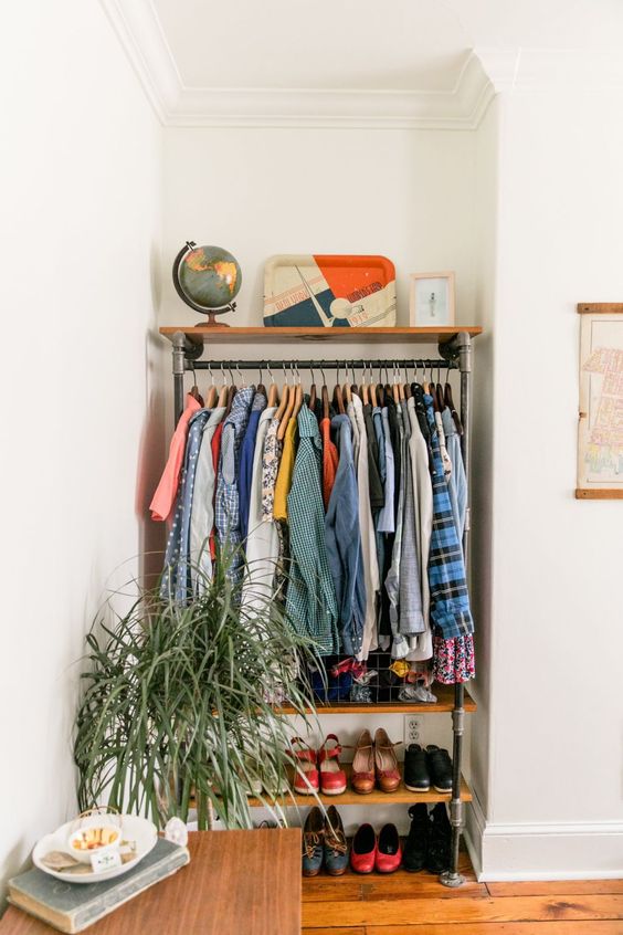38 Creative Clothes Storage Solutions For Small Spaces