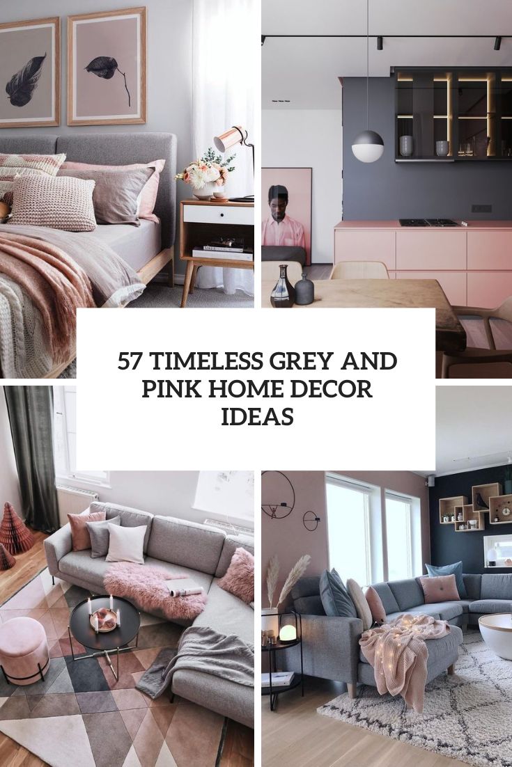 Pink and grey living room ideas - work this popular duo