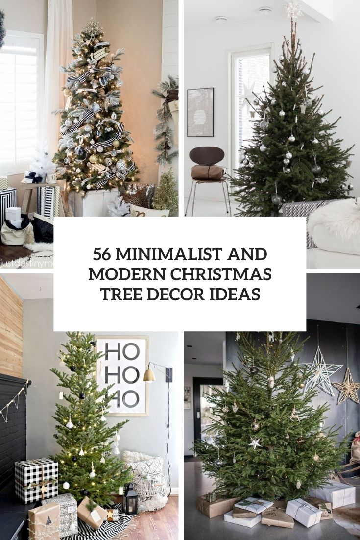56 Minimalist And Modern Christmas Tree Décor Ideas - DigsDigs