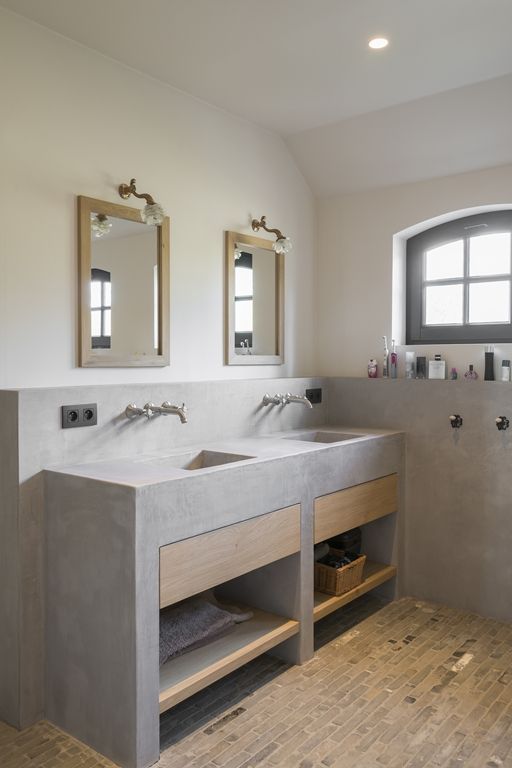 84 Stylish Ways To Use Concrete In Your Bathroom - DigsDigs