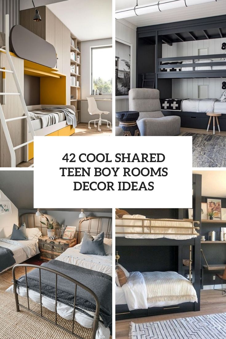 42 Cool Shared Teen Boy Rooms Decor Ideas Digsdigs