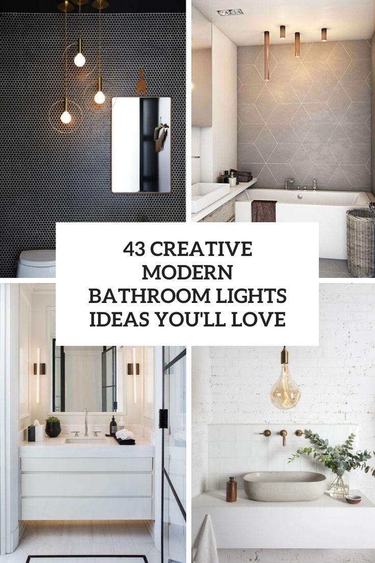 43 Creative Modern Bathroom Lights Ideas Youll Love Digsdigs