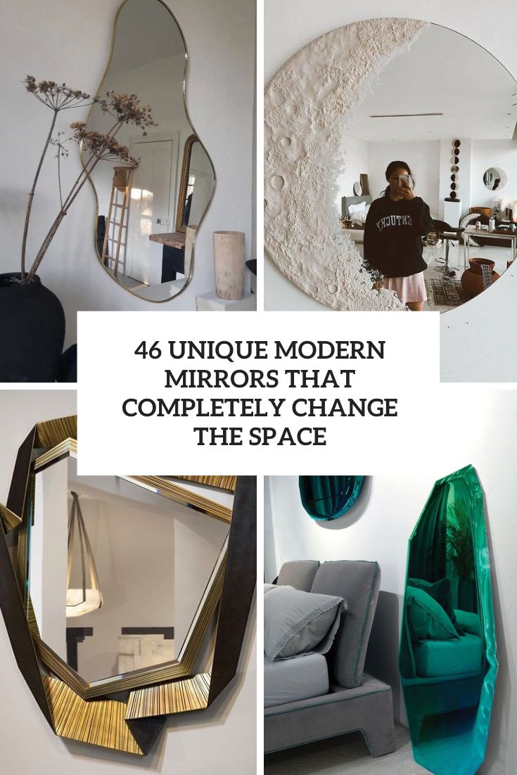 46 Unique Modern Mirrors That Completely Change The Space - DigsDigs