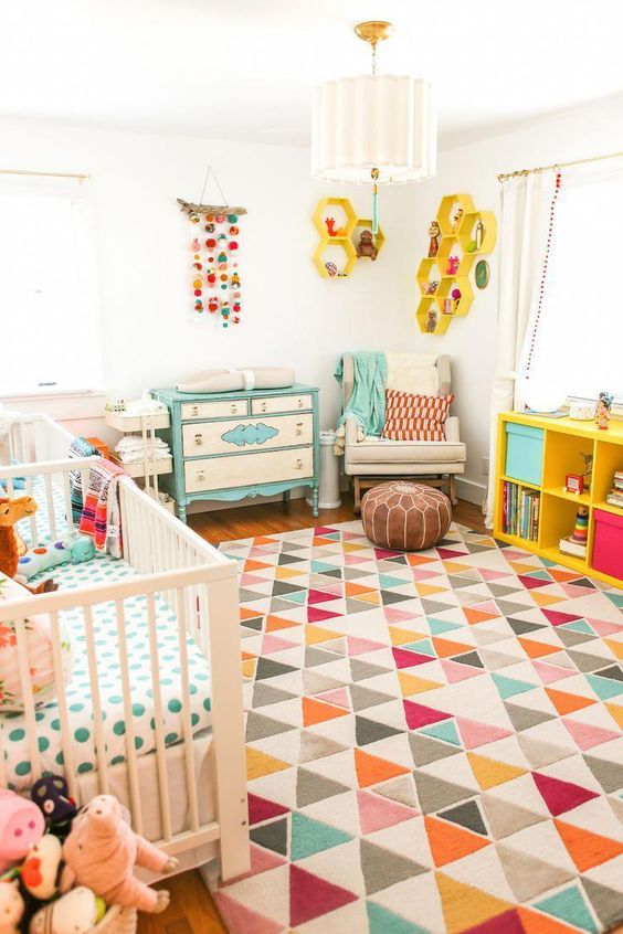 Nurseries with a bold splash of color