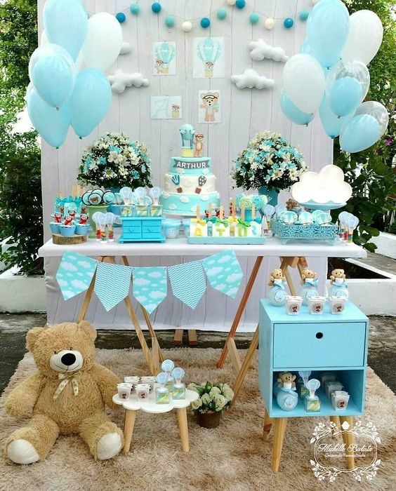 tiffany blue and gold baby shower