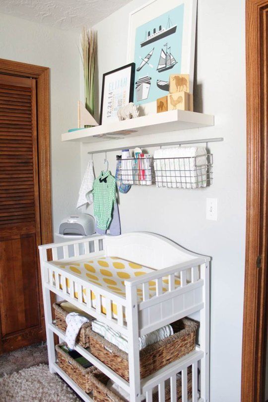 changing table wall organizer