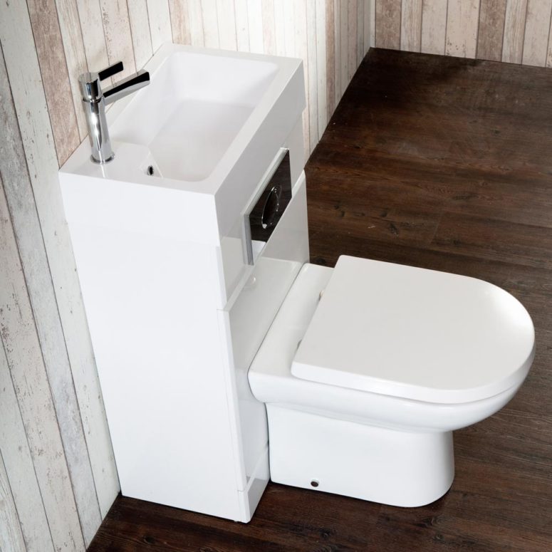 40 Stylish Toilet Sink Combos For Small Bathrooms DigsDigs