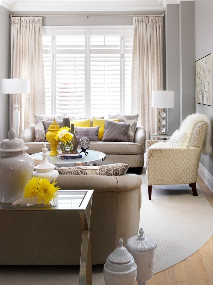 Grey Yellow Living Room Ideas 