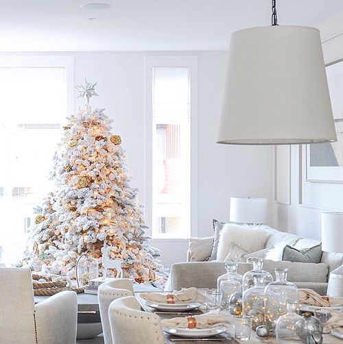 33 Chic White Christmas Tree Decor Ideas - DigsDigs