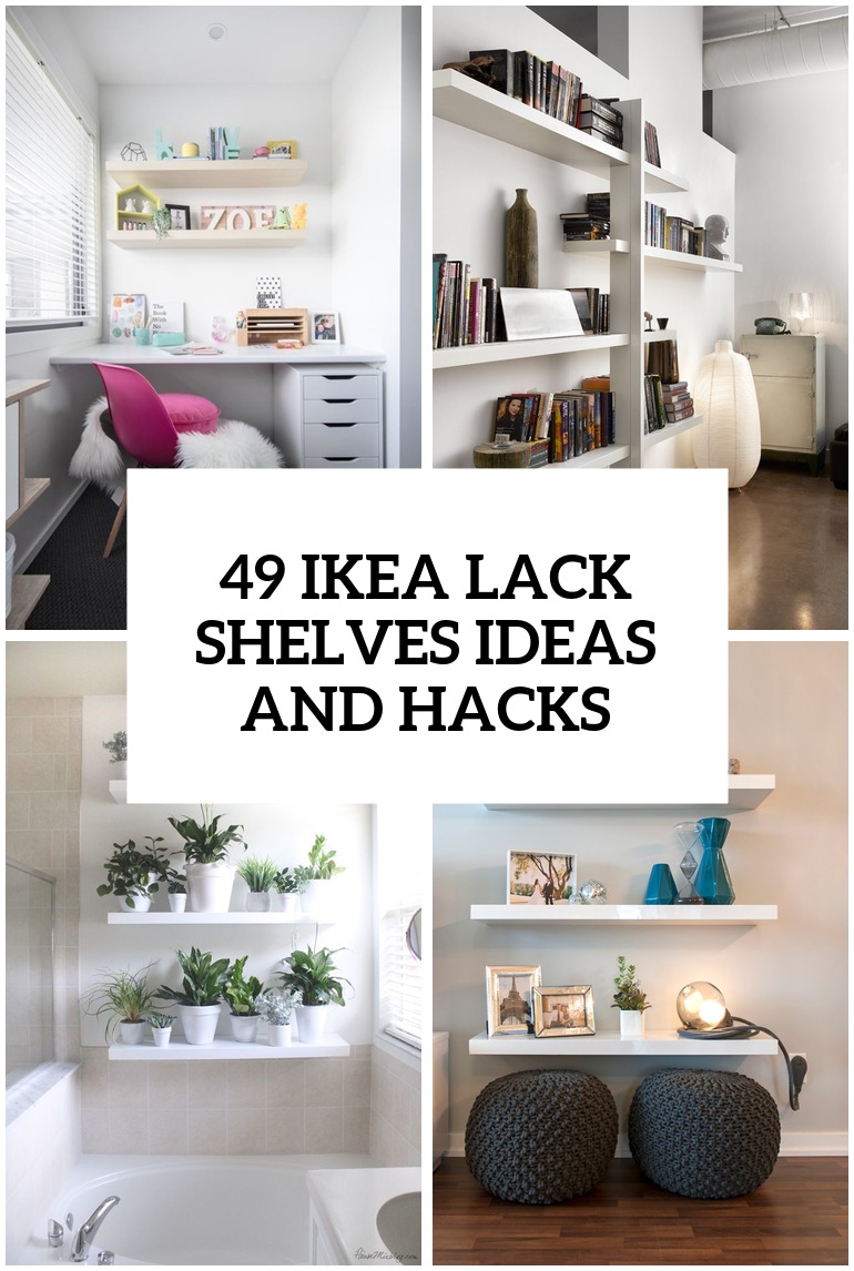 37 IKEA Lack Shelves Ideas And Hacks - DigsDigs