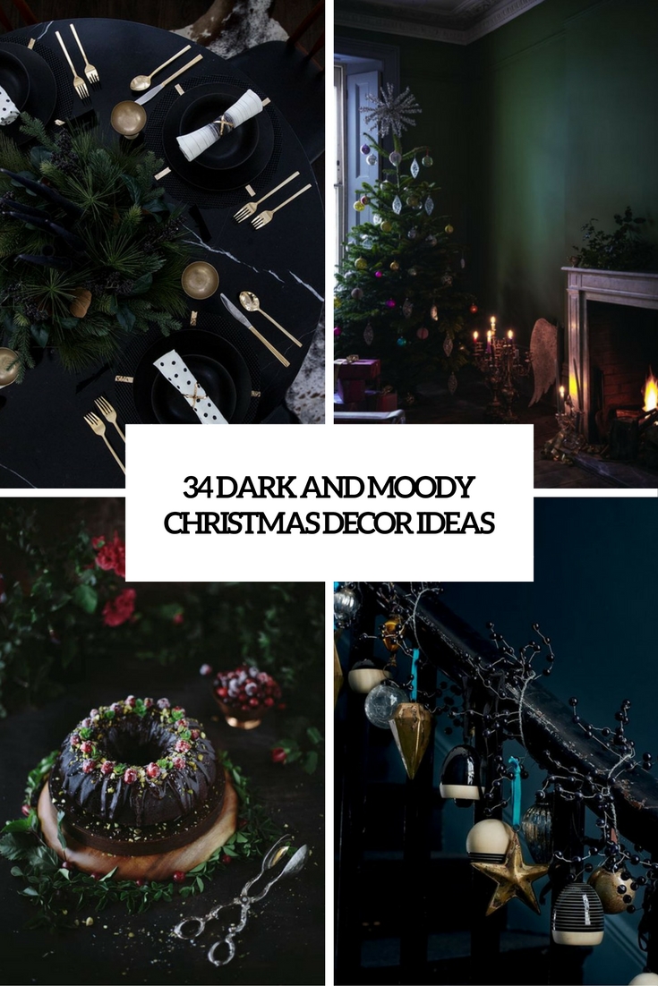 34 Moody And Dark Christmas Décor Ideas - DigsDigs