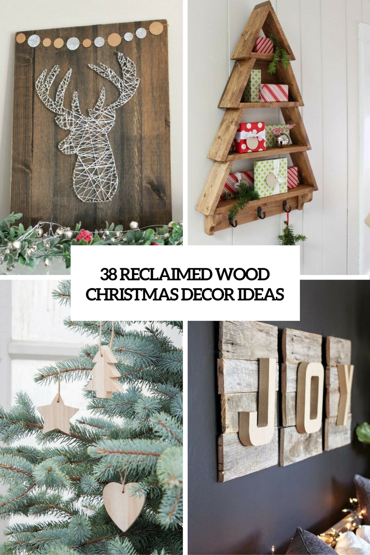 38 Reclaimed Wood Christmas Décor Ideas - DigsDigs