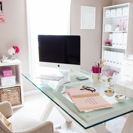 https://www.digsdigs.com/photos/2017/07/07-white-wooden-trestle-legs-and-a-glass-tabletop-for-a-cute-modern-girlish-home-office.jpg