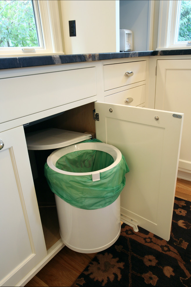 8 Ways to Hide or Dress Up an Ugly Kitchen Trash Can