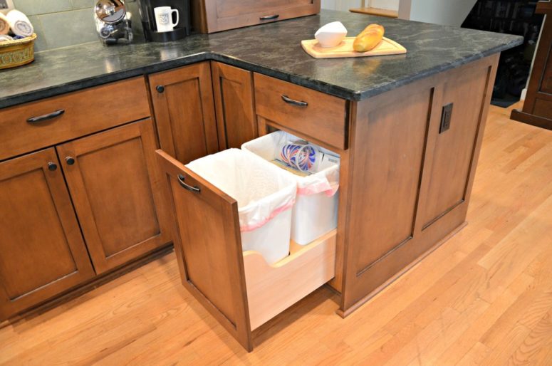 Clever Ideas to Hide Your Kitchen Trash Can