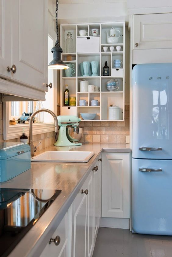 28 Inspiring Colorful Kitchen Appliances - DigsDigs