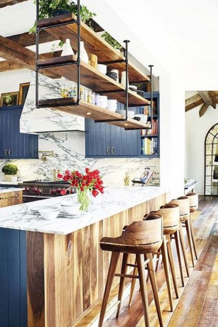 25 Stylish Kitchen Bar Counters For Open Layouts - DigsDigs
