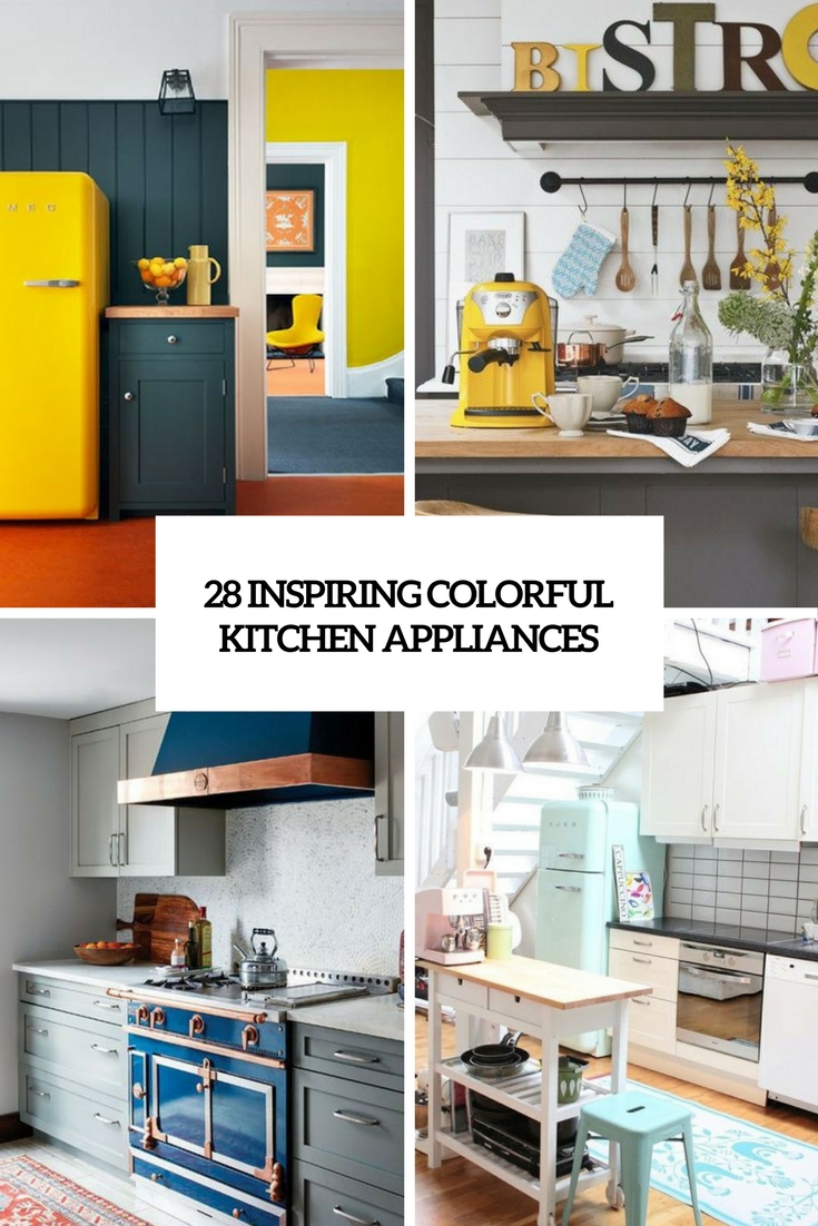 28 Inspiring Colorful Kitchen Appliances Cover 
