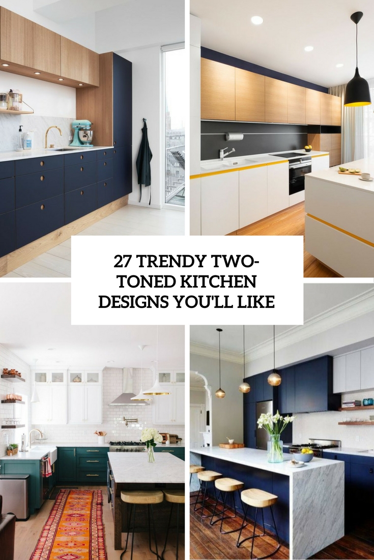25 Catchy And Bold Blue And Yellow Kitchens - DigsDigs