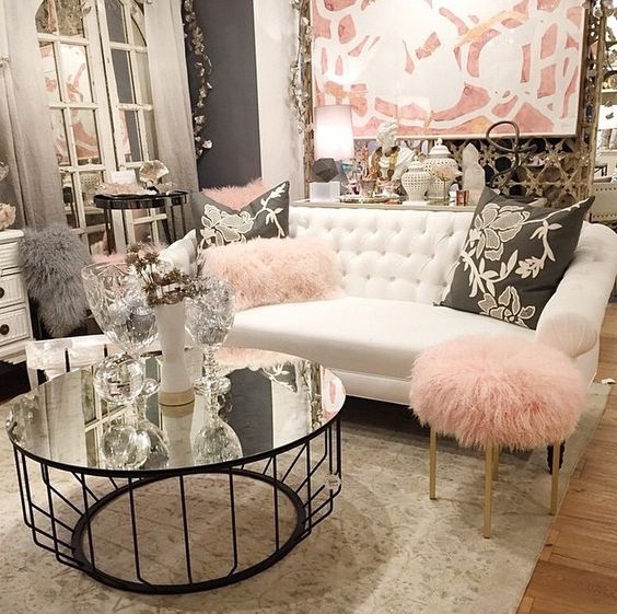 25 Swoon-Worthy Glam Living Room Decor Ideas - DigsDigs