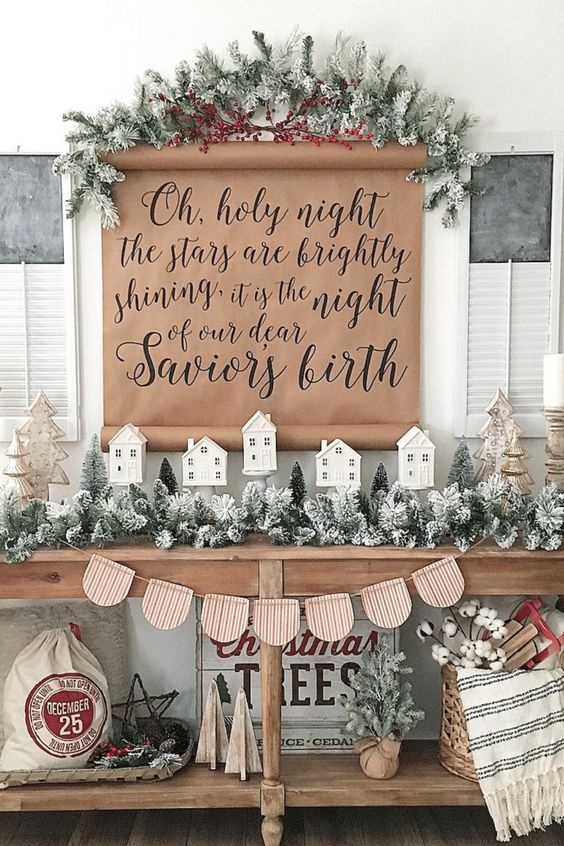 91 Cozy Farmhouse Christmas Decor Ideas - DigsDigs