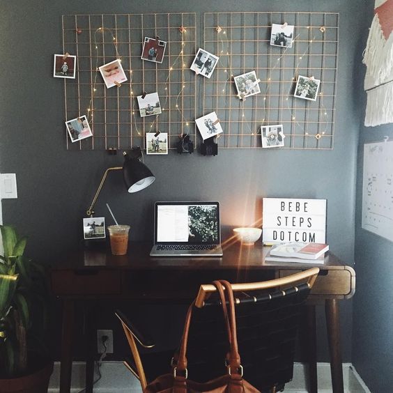 25 Ideas To Use String Lights Home Offices - DigsDigs