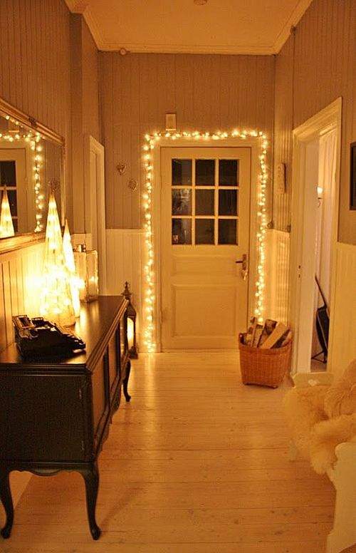 hallway fairy lights