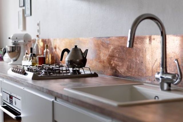 25 Trendy Metal Kitchen Backsplashes To Try Digsdigs