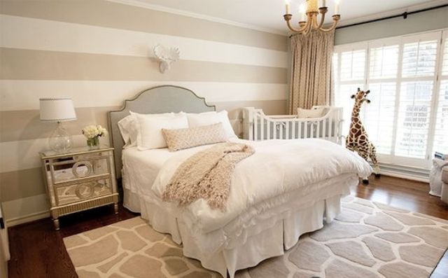 26 Ideas To Make A Nursery Work In A Master Bedroom