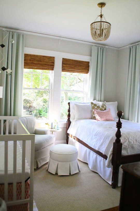 baby nursery in parents bedroom