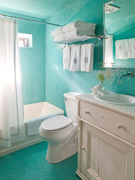 Turquoise Teal Bathroom Accessories