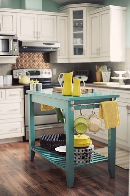 Portable Kitchen Island Ideas – Mobile Islands For Flexible Storage