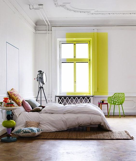 25 Edgy Color Blocking Ideas For Bedrooms - DigsDigs