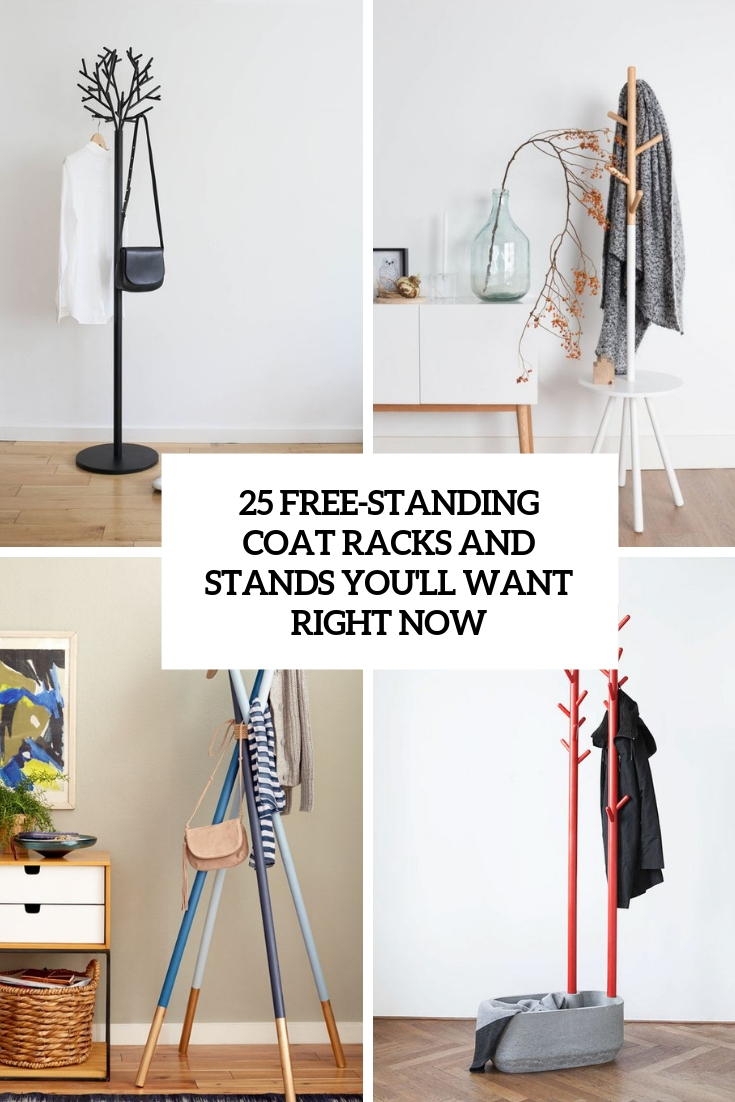small standing coat rack