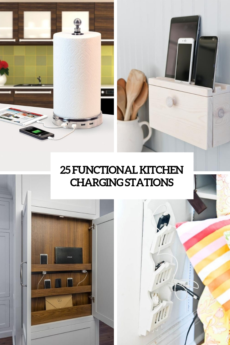 25 Functional Kitchen Charging Stations Cover 