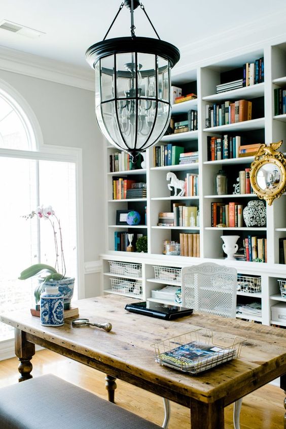 25 Home Office Shelving Ideas For Smarter Organization - DigsDigs