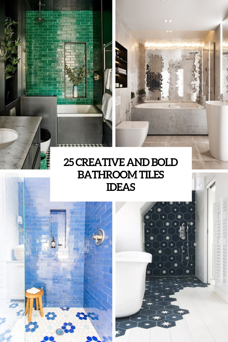 4 Ways to Embrace Your Bold Bathroom Tile, Wit & Delight