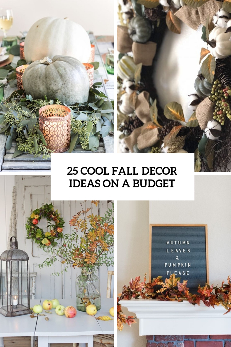 Budget Friendly Fall Decoration Ideas For Less Than $20 - Delicious And DIY