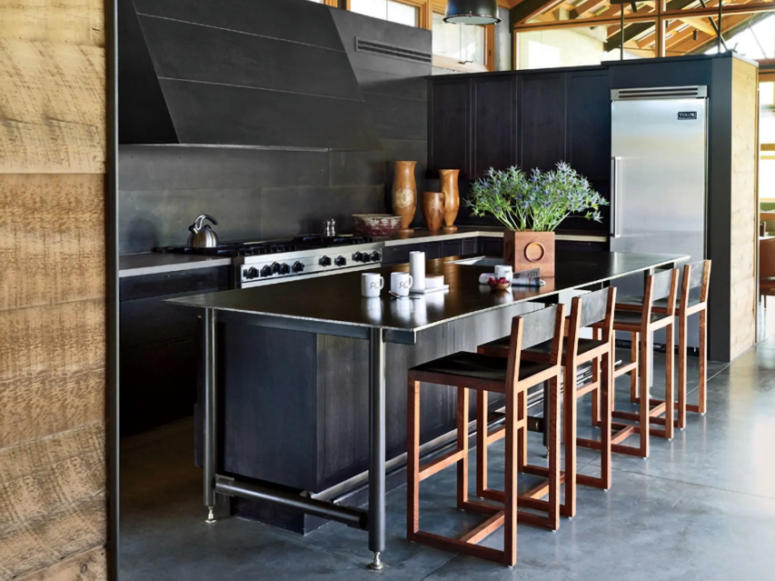 25 Ways To Refresh A Black Kitchen With Style - DigsDigs