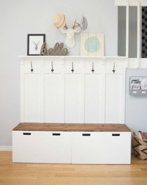 25 Stylish And Smart Ikea Hacks For Your Entryway