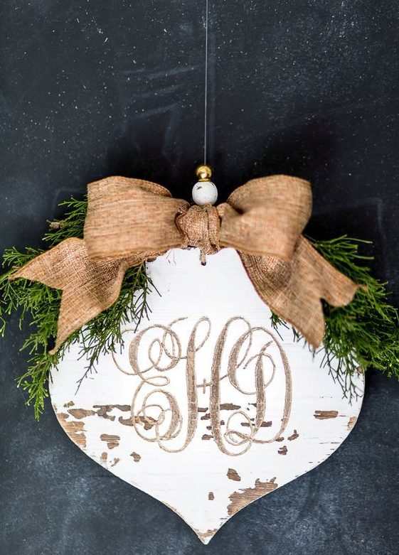 Rustic Wooden Christmas Ornaments