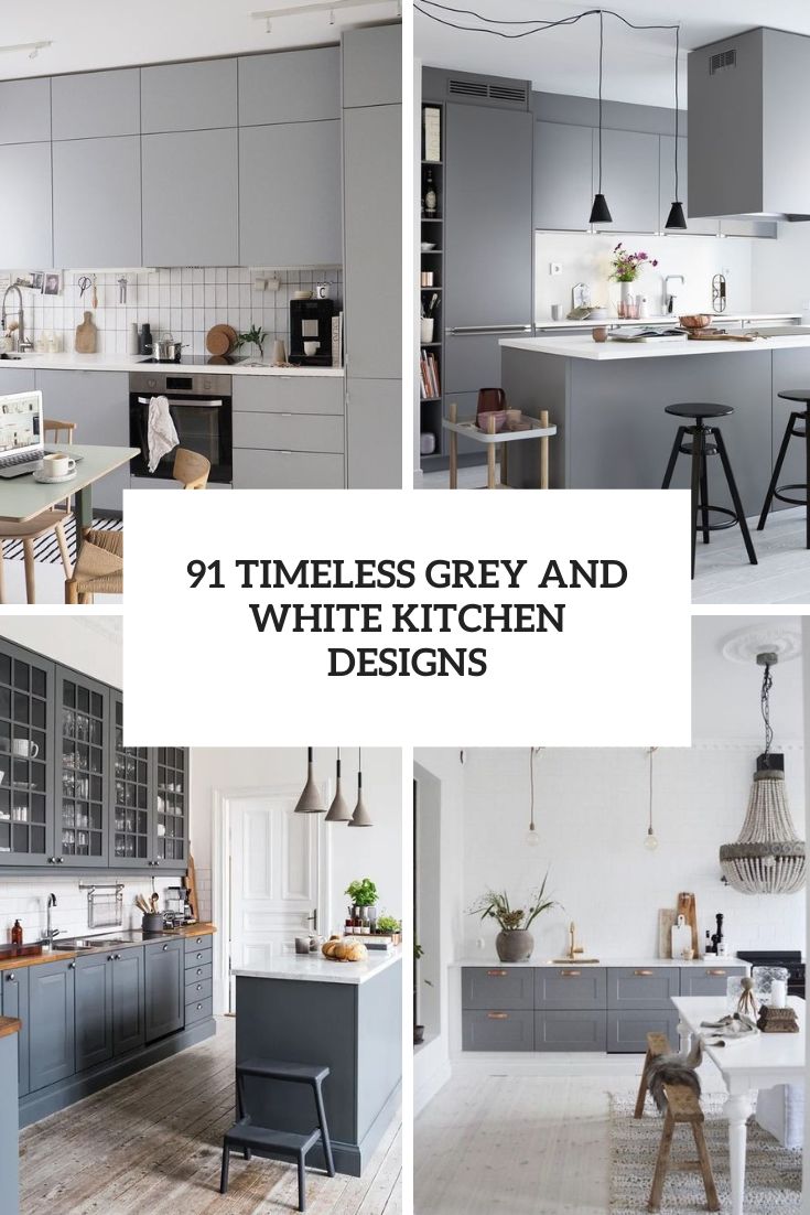 10 Stunning Grey and White Kitchen Design Ideas - Decoholic
