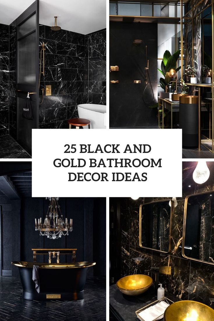 black bathroom decor ideas