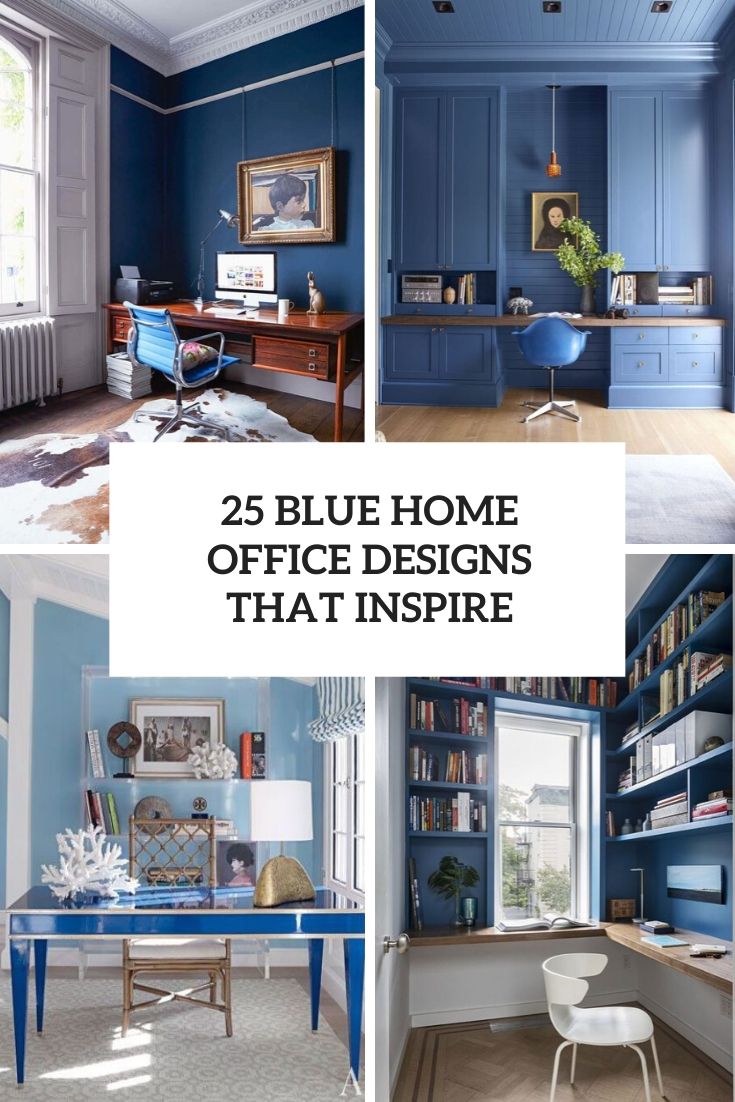 25 Blue Home Office Designs That Inspire Cover 