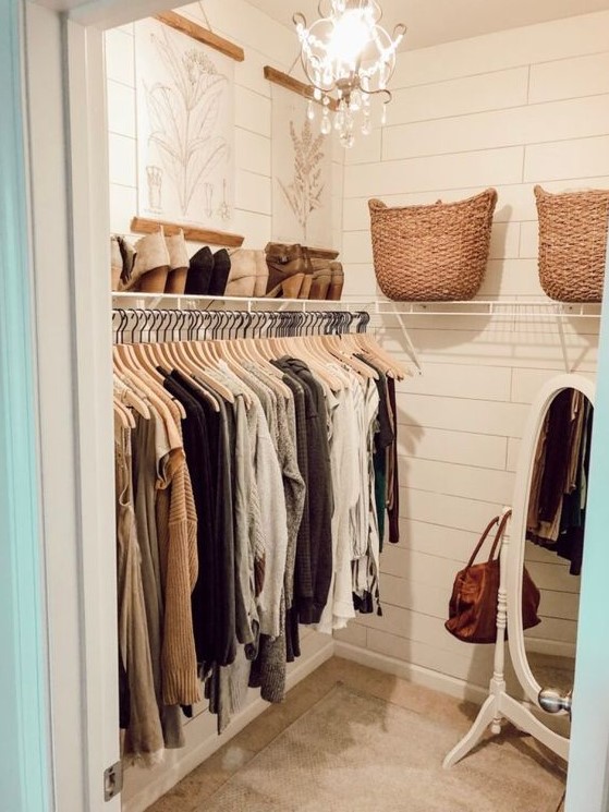 https://www.digsdigs.com/photos/2020/05/a-small-rustic-closet-with-planked-walls-a-rack-with-clothes-and-a-shoe-shelf-a-mirror-and-some-botanical-artwork.jpg