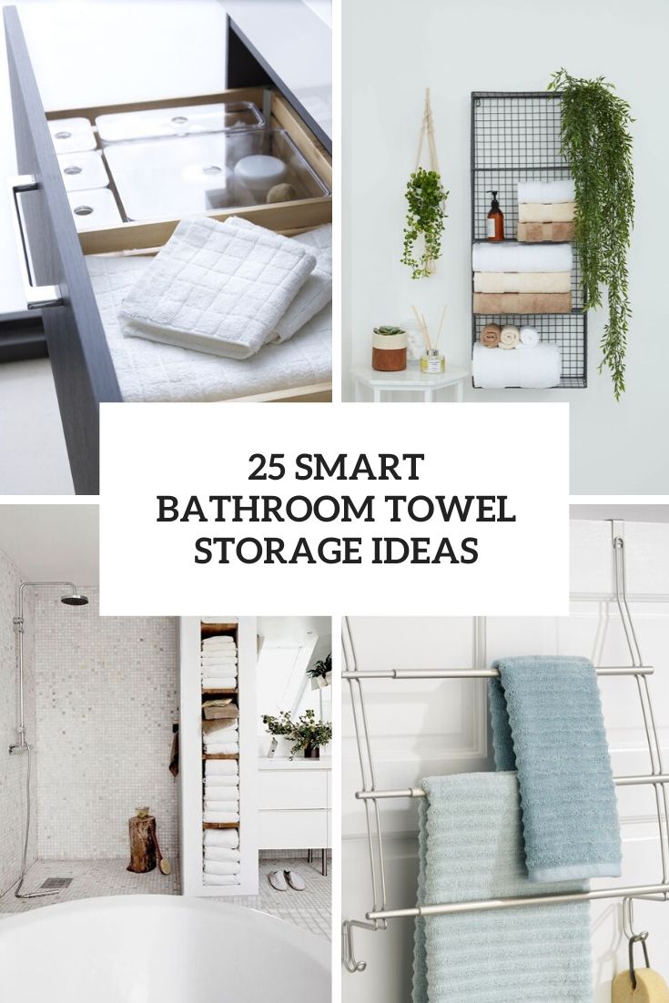 25 Smart Bathroom Towel Storage Ideas Digsdigs